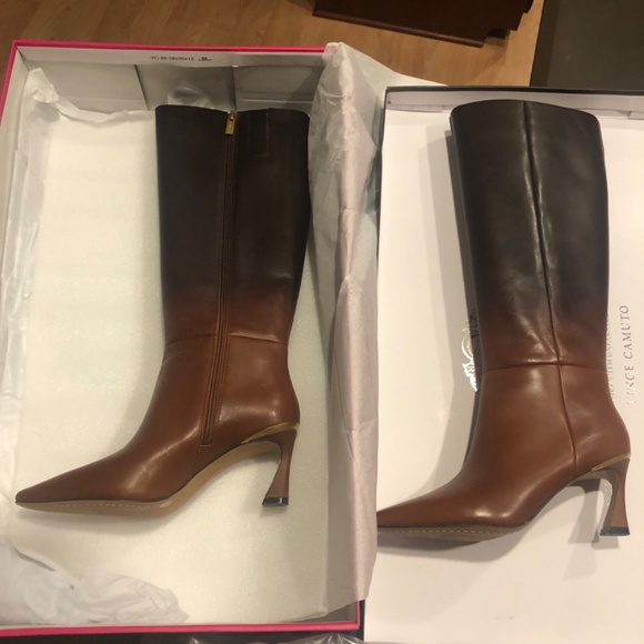 Vince Camuto Women's Sutton Boots Chocolate Fade Size 7 New - Picture 7 of 8